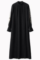 【ミューラル/MURRAL】のPetal sleeve lace ドレス ブラック|ID:prp329100004630024