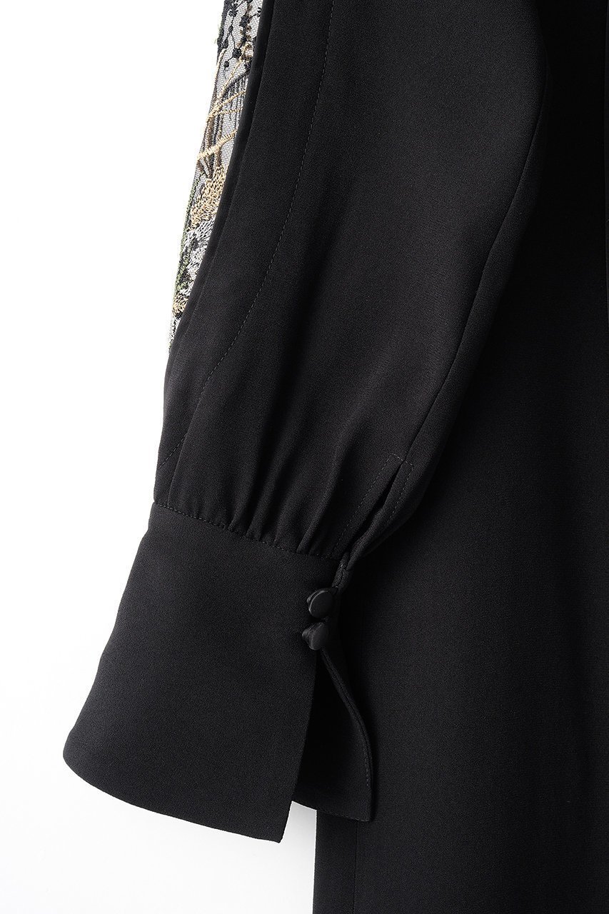【ミューラル/MURRAL】のPetal sleeve lace ドレス 人気、トレンドファッション・服の通販 founy(ファニー) 　ファッション　Fashion　レディースファッション　Fashion for Women　ワンピース　Dresses　フォーマル・パーティードレス・結婚式用ドレス　Elegant & Casual Dresses　チュニック　Tunic Tops & Dresses　2025年　2025　2025-2026秋冬・A/W　Autumn/Winter 2025–26 AW25–26　カッティング　Cutting Detail　ストレート　Straight, Straight Cut　チュニック　Tunic, Long Top　ドレス　Dress, One-Piece　レース　Lace, Lace Fabric　ロング　Long, Long-Length　A/W・秋冬　Autumn/Winter　other-4|ID: prp329100004630024 ipo3291000000033298436