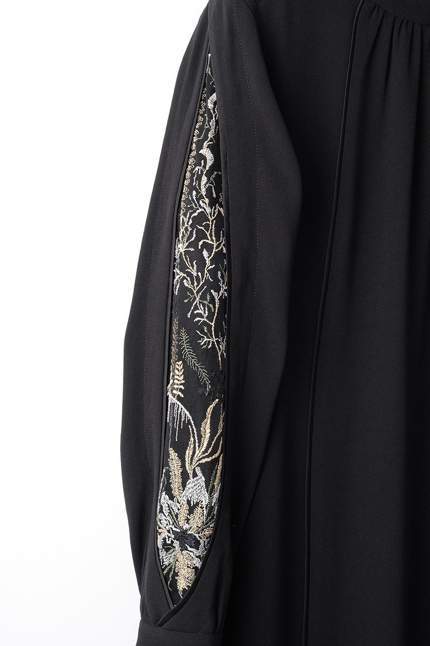【ミューラル/MURRAL】のPetal sleeve lace ドレス 人気、トレンドファッション・服の通販 founy(ファニー) 　ファッション　Fashion　レディースファッション　Fashion for Women　ワンピース　Dresses　フォーマル・パーティードレス・結婚式用ドレス　Elegant & Casual Dresses　チュニック　Tunic Tops & Dresses　2025年　2025　2025-2026秋冬・A/W　Autumn/Winter 2025–26 AW25–26　カッティング　Cutting Detail　ストレート　Straight, Straight Cut　チュニック　Tunic, Long Top　ドレス　Dress, One-Piece　レース　Lace, Lace Fabric　ロング　Long, Long-Length　A/W・秋冬　Autumn/Winter　other-6|ID: prp329100004630024 ipo3291000000033298438
