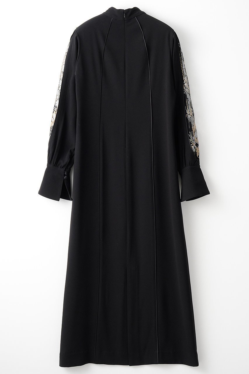 【ミューラル/MURRAL】のPetal sleeve lace ドレス 人気、トレンドファッション・服の通販 founy(ファニー) 　ファッション　Fashion　レディースファッション　Fashion for Women　ワンピース　Dresses　フォーマル・パーティードレス・結婚式用ドレス　Elegant & Casual Dresses　チュニック　Tunic Tops & Dresses　カッティング　Cutting Detail　ストレート　Straight, Straight Cut　チュニック　Tunic, Long Top　ドレス　Dress, One-Piece　レース　Lace, Lace Fabric　ロング　Long, Long-Length　other-2|ID: prp329100004630024 ipo3291000000035496366