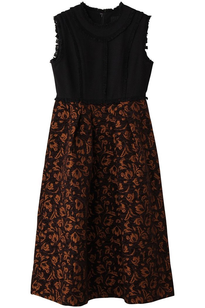 【ランバン オン ブルー/LANVIN en Bleu】のジャガードコンビワンピース インテリア・キッズ・メンズ・レディースファッション・服の通販 founy(ファニー) https://founy.com/ ファッション Fashion レディースファッション Fashion for Women ワンピース Dresses チュニック Tunic Tops & Dresses クラシカル Classical, Vintage-Inspired チュニック Tunic, Long Top フレア Flare, Flared ペイズリー Paisley, Ethnic Pattern リネン Linen, Linen Fabric ロング Long, Long-Length 別注 Limited Edition, Custom Order |ID: prp329100004630027 ipo3291000000036063596