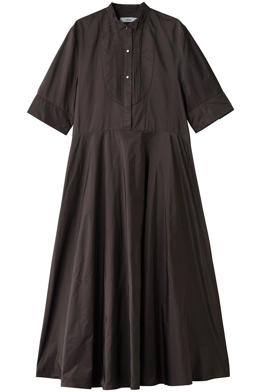 【エブール/ebure】のマイクロタフタ ハーフスリーブワンピース 人気、トレンドファッション・服の通販 founy(ファニー) 　ファッション　Fashion　レディースファッション　Fashion for Women　ワンピース　Dresses　チュニック　Tunic Tops & Dresses　アクセサリー　Fashion Accessories　シューズ　Shoes, Footwear　シルク　Silk, 100% Silk　シンプル　Simple, Minimal　タフタ　Taffeta, Structured Fabric　チュニック　Tunic, Long Top　フィット　Fit, Slim Fit　フレア　Flare, Flared　メタル　Metal, Metal Parts　 other-1|ID: prp329100004630029 ipo3291000000033662205