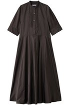 【エブール/ebure】のマイクロタフタ ハーフスリーブワンピース ブラウン|ID: prp329100004630029 ipo3291000000035817584