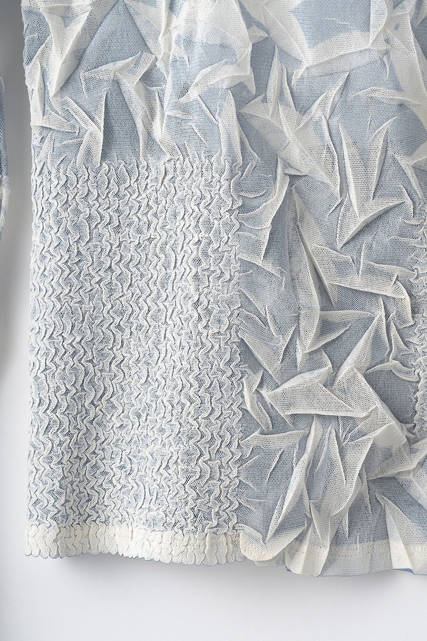 【ミューラル/MURRAL】のCrumpled トップス 人気、トレンドファッション・服の通販 founy(ファニー) 　ファッション　Fashion　レディースファッション　Fashion for Women　トップス・カットソー　Cut & Sew Tops　シャツ・ブラウス・オフィスカジュアル　Elegant Blouses & Button-Ups　ロングTシャツ・Tシャツ　Longline T-Shirts & Tees　カットソー・ベーシックTシャツ　Cut-and-Sewn Tops / Stretch Tees & Basics　2025年　2025　2025-2026秋冬・A/W　Autumn/Winter 2025–26 AW25–26　エレガント 上品　Elegant　コレクション　Collection, Seasonal Line　スリーブ　Sleeve, Long Sleeve / Short Sleeve　プリント　Print, Printed Pattern　プリーツ　Pleats, Pleated　ランダム　Random, Irregular　リラックス　Relax, Relaxed Fit　ロング　Long, Long-Length　A/W・秋冬　Autumn/Winter　other-7|ID: prp329100004630030 ipo3291000000035688002