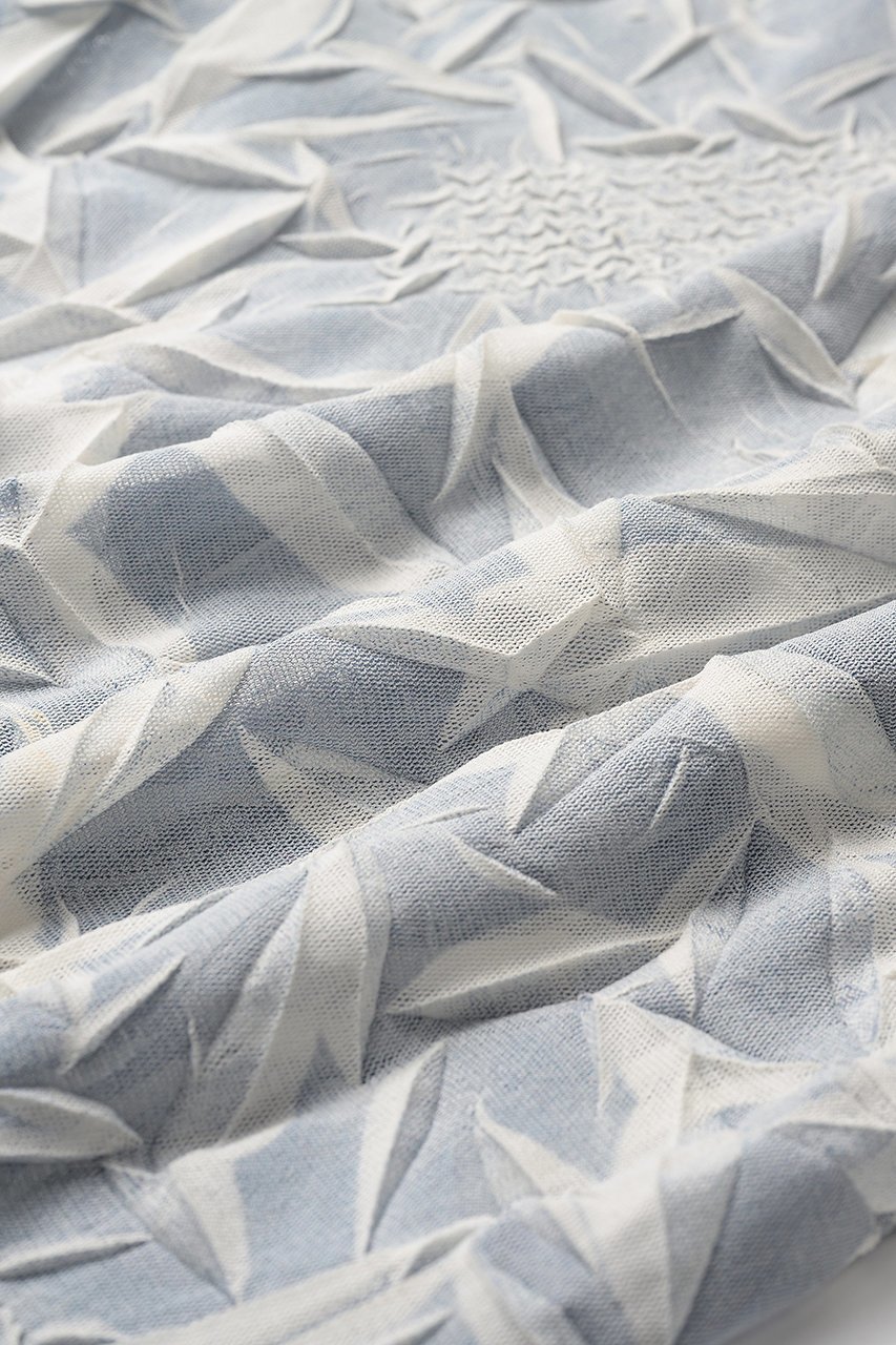 【ミューラル/MURRAL】のCrumpled トップス 人気、トレンドファッション・服の通販 founy(ファニー) 　ファッション　Fashion　レディースファッション　Fashion for Women　トップス・カットソー　Cut & Sew Tops　シャツ・ブラウス・オフィスカジュアル　Elegant Blouses & Button-Ups　ロングTシャツ・Tシャツ　Longline T-Shirts & Tees　カットソー・ベーシックTシャツ　Cut-and-Sewn Tops / Stretch Tees & Basics　2025年　2025　2025-2026秋冬・A/W　Autumn/Winter 2025–26 AW25–26　エレガント 上品　Elegant　コレクション　Collection, Seasonal Line　スリーブ　Sleeve, Long Sleeve / Short Sleeve　プリント　Print, Printed Pattern　プリーツ　Pleats, Pleated　ランダム　Random, Irregular　リラックス　Relax, Relaxed Fit　ロング　Long, Long-Length　A/W・秋冬　Autumn/Winter　other-8|ID: prp329100004630030 ipo3291000000035688003