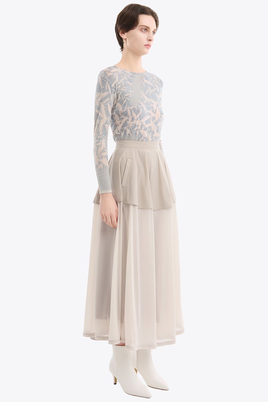 【ミューラル/MURRAL】のCrumpled トップス 人気、トレンドファッション・服の通販 founy(ファニー) 　ファッション　Fashion　レディースファッション　Fashion for Women　トップス・カットソー　Cut & Sew Tops　シャツ・ブラウス・オフィスカジュアル　Elegant Blouses & Button-Ups　ロングTシャツ・Tシャツ　Longline T-Shirts & Tees　カットソー・ベーシックTシャツ　Cut-and-Sewn Tops / Stretch Tees & Basics　2025年　2025　2025-2026秋冬・A/W　Autumn/Winter 2025–26 AW25–26　エレガント 上品　Elegant　コレクション　Collection, Seasonal Line　スリーブ　Sleeve, Long Sleeve / Short Sleeve　プリント　Print, Printed Pattern　プリーツ　Pleats, Pleated　ランダム　Random, Irregular　リラックス　Relax, Relaxed Fit　ロング　Long, Long-Length　A/W・秋冬　Autumn/Winter　other-3|ID: prp329100004630030 ipo3291000000035688005