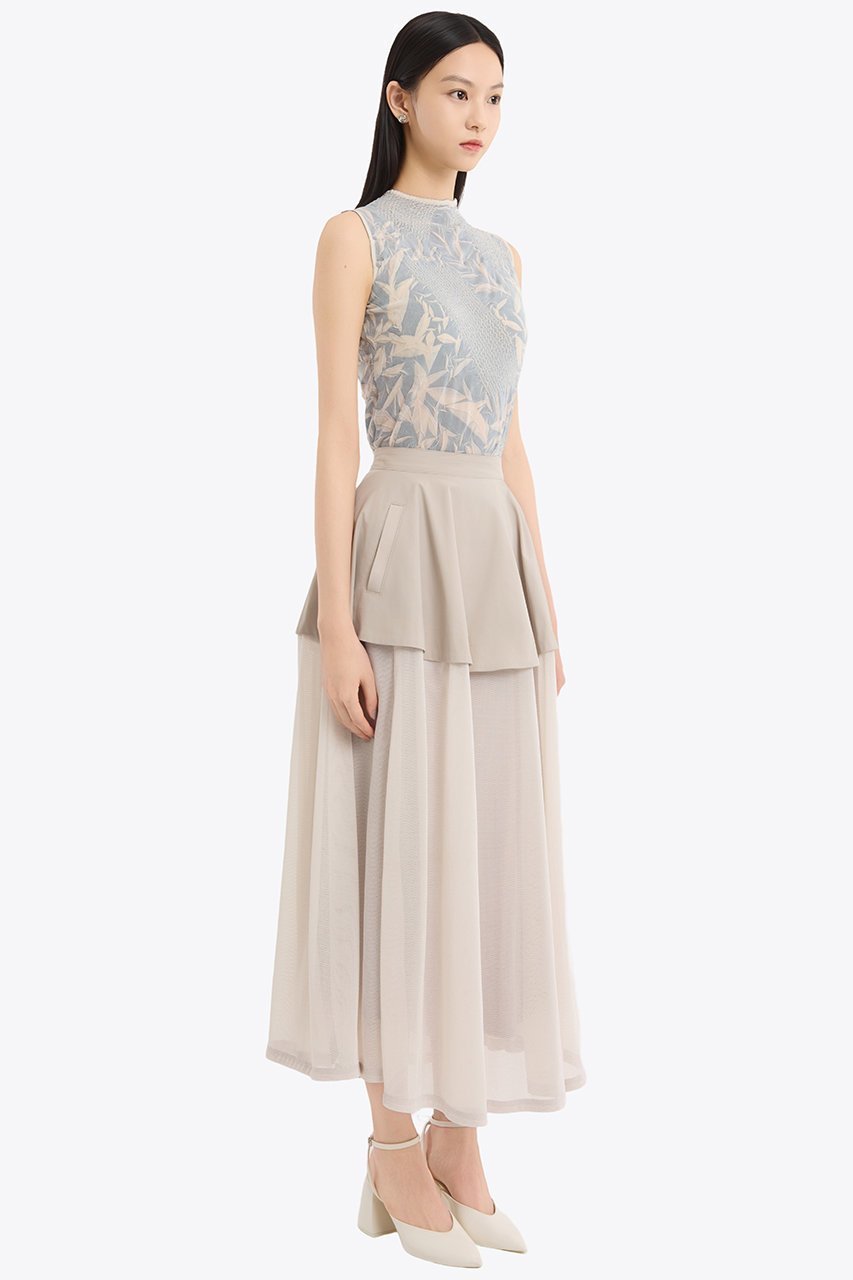 【ミューラル/MURRAL】のCrumpled ノースリーブトップス 人気、トレンドファッション・服の通販 founy(ファニー) 　ファッション　Fashion　レディースファッション　Fashion for Women　トップス・カットソー　Cut & Sew Tops　キャミソール&ノースリーブ　Camisoles & Sleeveless Tops　シャツ・ブラウス・オフィスカジュアル　Elegant Blouses & Button-Ups　ロングTシャツ・Tシャツ　Longline T-Shirts & Tees　カットソー・ベーシックTシャツ　Cut-and-Sewn Tops / Stretch Tees & Basics　2025年　2025　2025-2026秋冬・A/W　Autumn/Winter 2025–26 AW25–26　エレガント 上品　Elegant　コレクション　Collection, Seasonal Line　ショート　Short, Short Length　スリーブ　Sleeve, Long Sleeve / Short Sleeve　ノースリーブ　Sleeveless, No-Sleeve　プリント　Print, Printed Pattern　プリーツ　Pleats, Pleated　ランダム　Random, Irregular　A/W・秋冬　Autumn/Winter　other-7|ID: prp329100004630032 ipo3291000000035598085