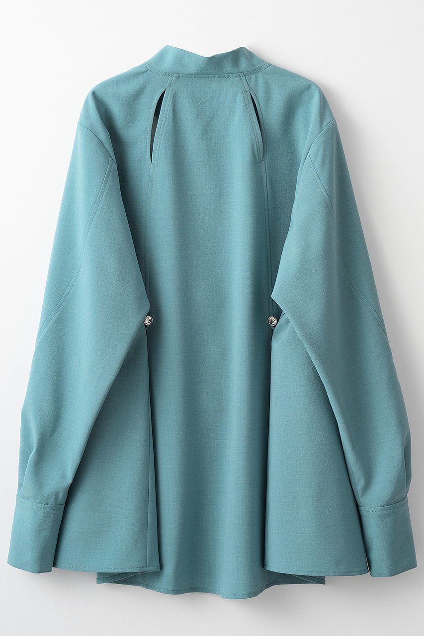 【ミューラル/MURRAL】のクロスカット シャツ 人気、トレンドファッション・服の通販 founy(ファニー) 　ファッション　Fashion　レディースファッション　Fashion for Women　トップス・カットソー　Cut & Sew Tops　シャツ・ブラウス・オフィスカジュアル　Elegant Blouses & Button-Ups　2025年　2025　2025-2026秋冬・A/W　Autumn/Winter 2025–26 AW25–26　エレガント 上品　Elegant　カッティング　Cutting Detail　コレクション　Collection, Seasonal Line　ストレッチ　Stretch, Stretchy Fabric　スリーブ　Sleeve, Long Sleeve / Short Sleeve　デコルテ　Décolleté, Neckline　メランジ　Melange, Mixed Yarn　モチーフ　Motif, Design Theme　ロング　Long, Long-Length　A/W・秋冬　Autumn/Winter　other-2|ID: prp329100004630033 ipo3291000000033298525