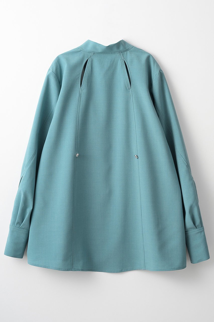 【ミューラル/MURRAL】のクロスカット シャツ 人気、トレンドファッション・服の通販 founy(ファニー) 　ファッション　Fashion　レディースファッション　Fashion for Women　トップス・カットソー　Cut & Sew Tops　シャツ・ブラウス・オフィスカジュアル　Elegant Blouses & Button-Ups　2025年　2025　2025-2026秋冬・A/W　Autumn/Winter 2025–26 AW25–26　エレガント 上品　Elegant　カッティング　Cutting Detail　コレクション　Collection, Seasonal Line　ストレッチ　Stretch, Stretchy Fabric　スリーブ　Sleeve, Long Sleeve / Short Sleeve　デコルテ　Décolleté, Neckline　メランジ　Melange, Mixed Yarn　モチーフ　Motif, Design Theme　ロング　Long, Long-Length　A/W・秋冬　Autumn/Winter　other-4|ID: prp329100004630033 ipo3291000000033298528