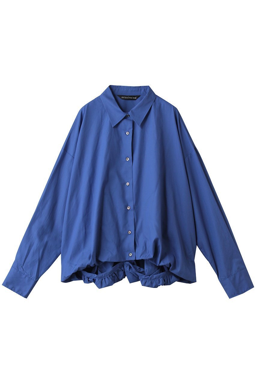 【ミズイロ インド/mizuiro ind】のballon shirt シャツ インテリア・キッズ・メンズ・レディースファッション・服の通販 founy(ファニー) 　ファッション　Fashion　レディースファッション　Fashion for Women　トップス・カットソー　Cut & Sew Tops　シャツ・ブラウス・オフィスカジュアル　Elegant Blouses & Button-Ups　2025年　2025　2025-2026秋冬・A/W　Autumn/Winter 2025–26 AW25–26　スリーブ　Sleeve, Long Sleeve / Short Sleeve　バルーン　Balloon, Balloon Silhouette　ロング　Long, Long-Length　A/W・秋冬　Autumn/Winter　blue|ID: prp329100004630036 ipo3291000000033298550