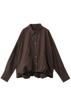 【ミズイロ インド/mizuiro ind】のballon shirt シャツ brown|ID:prp329100004630036