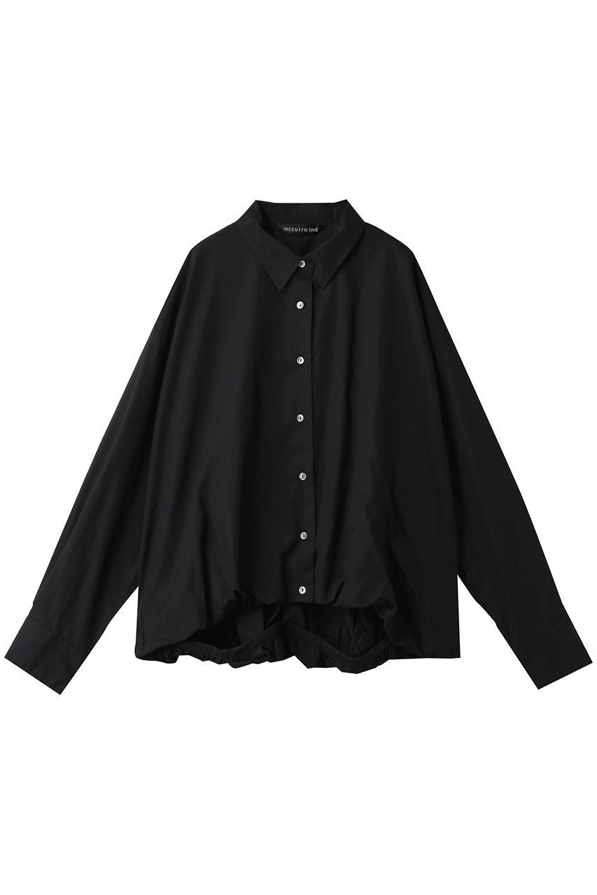 【ミズイロ インド/mizuiro ind】のballon shirt シャツ インテリア・キッズ・メンズ・レディースファッション・服の通販 founy(ファニー) 　ファッション　Fashion　レディースファッション　Fashion for Women　トップス・カットソー　Cut & Sew Tops　シャツ・ブラウス・オフィスカジュアル　Elegant Blouses & Button-Ups　2025年　2025　2025-2026秋冬・A/W　Autumn/Winter 2025–26 AW25–26　スリーブ　Sleeve, Long Sleeve / Short Sleeve　バルーン　Balloon, Balloon Silhouette　ロング　Long, Long-Length　A/W・秋冬　Autumn/Winter　black|ID: prp329100004630036 ipo3291000000033298553