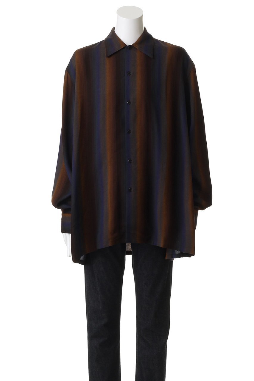 【セブン バイ セブン/SEVEN BY SEVEN / MEN】の【MEN】ルーズ シャツ 人気、トレンドファッション・服の通販 founy(ファニー) 　ファッション　Fashion　メンズファッション　Fashion for Men　グラデーション　Gradient, Ombre　ストライプ　Stripe, Striped Pattern　スリーブ　Sleeve, Long Sleeve / Short Sleeve　ボトム　Bottoms, Lower Wear　ルーズ　Loose, Oversized　ロング　Long, Long-Length　エレガント 上品　Elegant　other-2|ID: prp329100004630042 ipo3291000000035827390