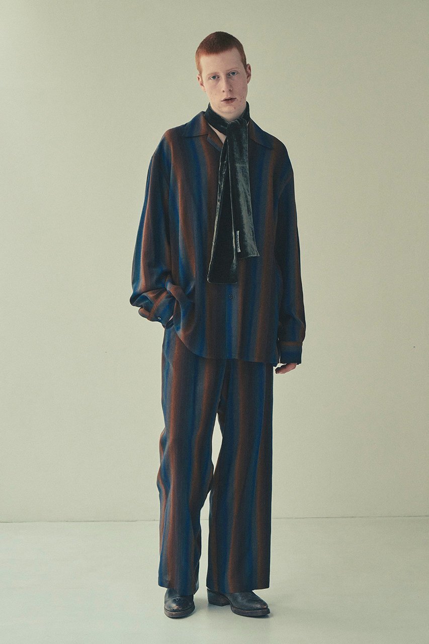 【セブン バイ セブン/SEVEN BY SEVEN / MEN】の【MEN】ルーズ シャツ 人気、トレンドファッション・服の通販 founy(ファニー) 　ファッション　Fashion　メンズファッション　Fashion for Men　グラデーション　Gradient, Ombre　ストライプ　Stripe, Striped Pattern　スリーブ　Sleeve, Long Sleeve / Short Sleeve　ボトム　Bottoms, Lower Wear　ルーズ　Loose, Oversized　ロング　Long, Long-Length　エレガント 上品　Elegant　other-6|ID: prp329100004630042 ipo3291000000035827396