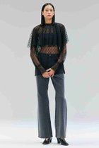 【ベイジ,/BEIGE,】のCLOVIS(クロービズ)/ケープデザイン総レースブラウス Black|ID:prp329100004630046