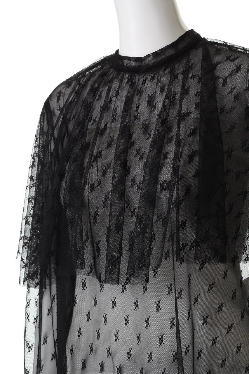 【ベイジ,/BEIGE,】のCLOVIS(クロービズ)/ケープデザイン総レースブラウス 人気、トレンドファッション・服の通販 founy(ファニー) 　ファッション　Fashion　レディースファッション　Fashion for Women　トップス・カットソー　Cut & Sew Tops　シャツ・ブラウス・オフィスカジュアル　Elegant Blouses & Button-Ups　オケージョン　Occasion Wear　スタンド　Stand Collar, Upright Stand　スリーブ　Sleeve, Long Sleeve / Short Sleeve　デニム　Denim, Jeans Material　レース　Lace, Lace Fabric　ロマンティック　Romantic, Feminine Style　ロング　Long, Long-Length　other-5|ID: prp329100004630046 ipo3291000000035376044