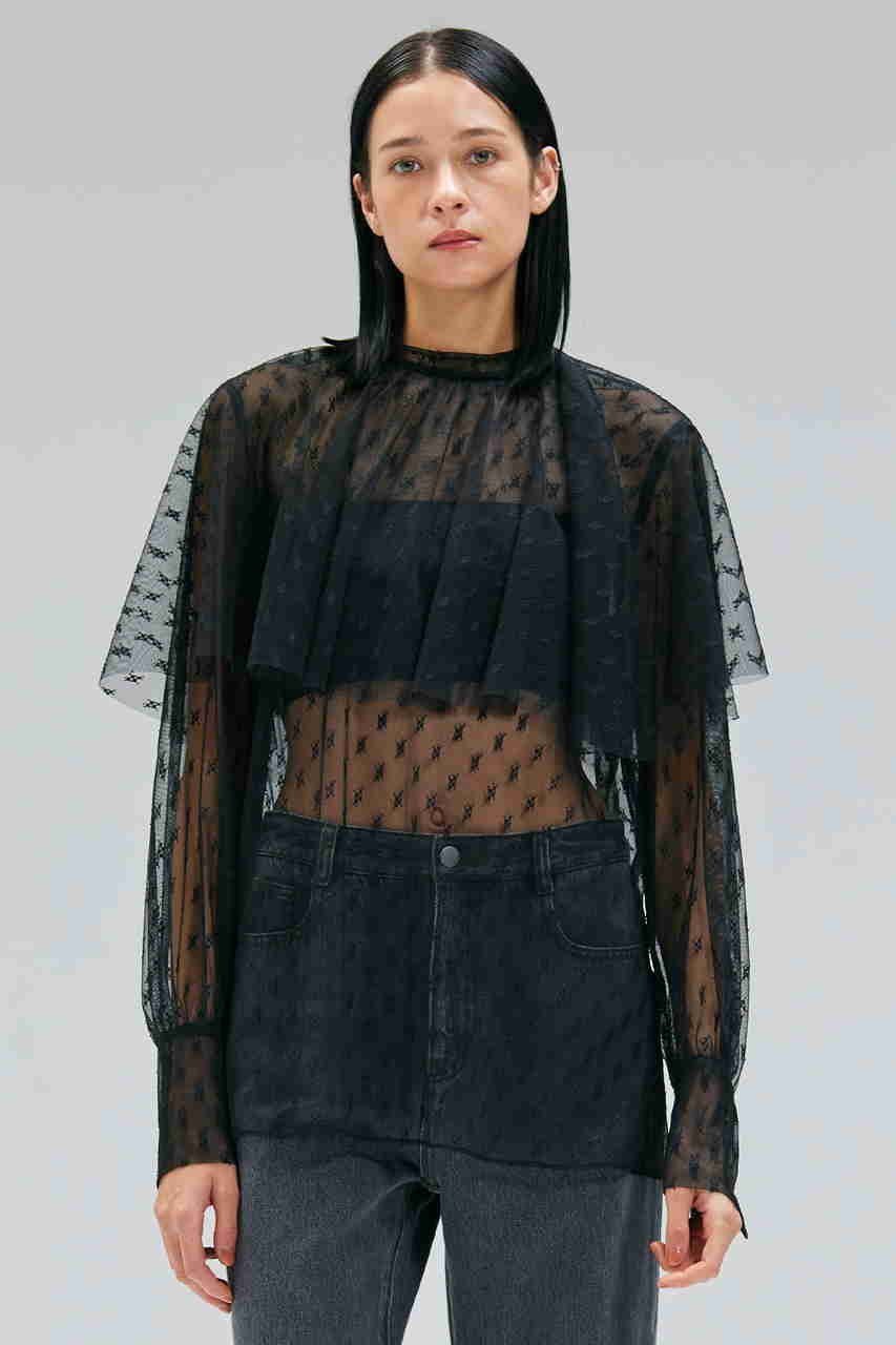 【ベイジ,/BEIGE,】のCLOVIS(クロービズ)/ケープデザイン総レースブラウス 人気、トレンドファッション・服の通販 founy(ファニー) 　ファッション　Fashion　レディースファッション　Fashion for Women　トップス・カットソー　Cut & Sew Tops　シャツ・ブラウス・オフィスカジュアル　Elegant Blouses & Button-Ups　オケージョン　Occasion Wear　スタンド　Stand Collar, Upright Stand　スリーブ　Sleeve, Long Sleeve / Short Sleeve　デニム　Denim, Jeans Material　レース　Lace, Lace Fabric　ロマンティック　Romantic, Feminine Style　ロング　Long, Long-Length　other-7|ID: prp329100004630046 ipo3291000000035376046