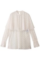 【ベイジ,/BEIGE,】のCLOVIS(クロービズ)/ケープデザイン総レースブラウス Ecru|ID: prp329100004630046 ipo3291000000036225982