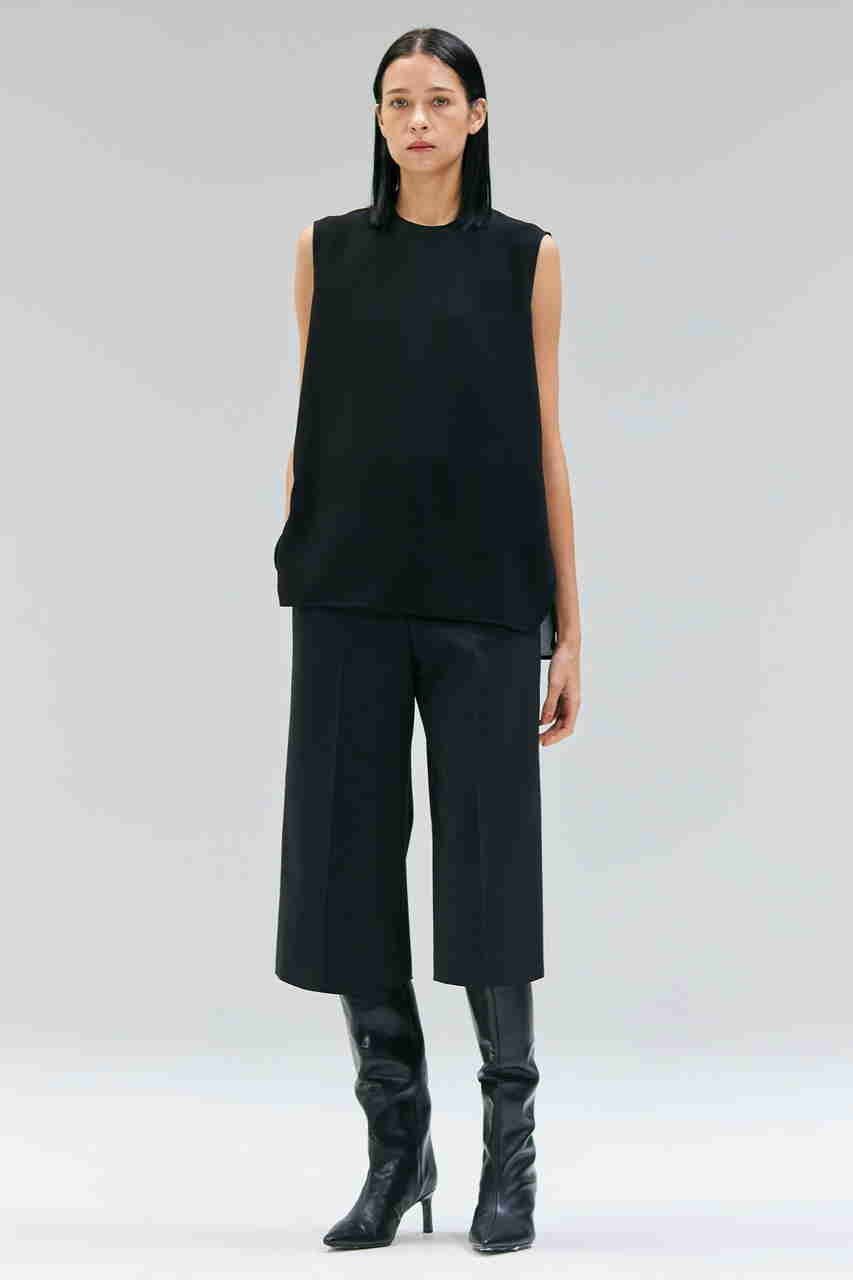 【ベイジ,/BEIGE,】のFLEUR(フルール)/バックシアーノーカラーブラウス 人気、トレンドファッション・服の通販 founy(ファニー) 　ファッション　Fashion　レディースファッション　Fashion for Women　トップス・カットソー　Cut & Sew Tops　キャミソール&ノースリーブ　Camisoles & Sleeveless Tops　シャツ・ブラウス・オフィスカジュアル　Elegant Blouses & Button-Ups　バッグ　Bags　とろみ　Fluid, Flowy Fabric　なめらか　Smooth, Silky Texture　シンプル　Simple, Minimal　スリット　Slit, Slit Detail　デニム　Denim, Jeans Material　ノースリーブ　Sleeveless, No-Sleeve　エレガント 上品　Elegant　other-6|ID: prp329100004630048 ipo3291000000035684882