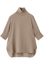 【ベイジ,/BEIGE,】のFLEUR(フルール)/ニットコンビハイネック半袖ブラウス Beige|ID: prp329100004630049 ipo3291000000036226002