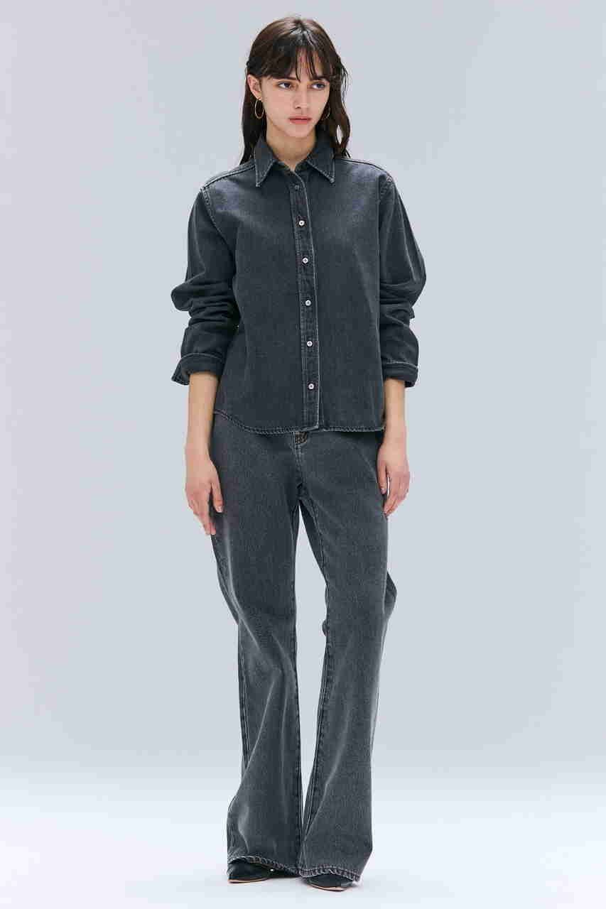 【ベイジ,/BEIGE,】のMARKEL/ボウタイ付きシャツカラーデニムシャツ 人気、トレンドファッション・服の通販 founy(ファニー) 　ファッション　Fashion　レディースファッション　Fashion for Women　トップス・カットソー　Cut & Sew Tops　シャツ・ブラウス・オフィスカジュアル　Elegant Blouses & Button-Ups　シンプル　Simple, Minimal　スリーブ　Sleeve, Long Sleeve / Short Sleeve　デニム　Denim, Jeans Material　フェミニン　Feminine, Girly　ロング　Long, Long-Length　other-2|ID: prp329100004630050 ipo3291000000035684885