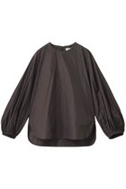【エブール/ebure】の【8/8 0:00販売開始】マイクロタフタ ノーカラーブラウス ブラウン|ID:prp329100004630052