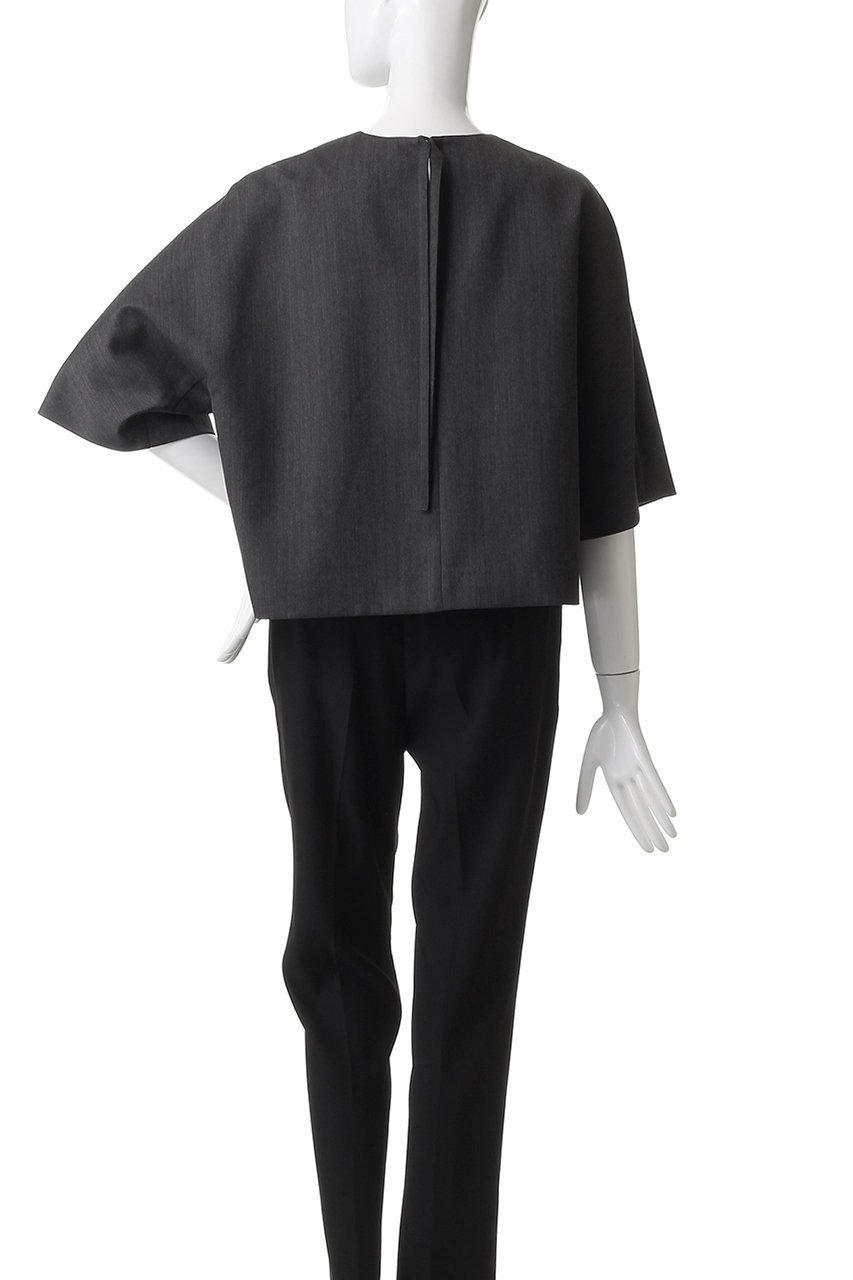【エブール/ebure】の【8/8 0:00販売開始】ライトシャンブレーウール Tブラウス 人気、トレンドファッション・服の通販 founy(ファニー) 　ファッション　Fashion　レディースファッション　Fashion for Women　トップス・カットソー　Cut & Sew Tops　シャツ・ブラウス・オフィスカジュアル　Elegant Blouses & Button-Ups　2025年　2025　2025-2026秋冬・A/W　Autumn/Winter 2025–26 AW25–26　インナー　Innerwear　クラシカル　Classical, Vintage-Inspired　クロップド　Cropped, Short Length　シャンブレー　Chambray, Denim-Like Fabric　ショート　Short, Short Length　シンプル　Simple, Minimal　スリーブ　Sleeve, Long Sleeve / Short Sleeve　バランス　Balance, Style Balance　フォルム　Silhouette, Form　ボトム　Bottoms, Lower Wear　A/W・秋冬　Autumn/Winter　other-4|ID: prp329100004630054 ipo3291000000033298688