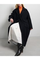 【ランバン オン ブルー/LANVIN en Bleu】のケープカラーカシミヤコート ブラック|ID:prp329100004630056