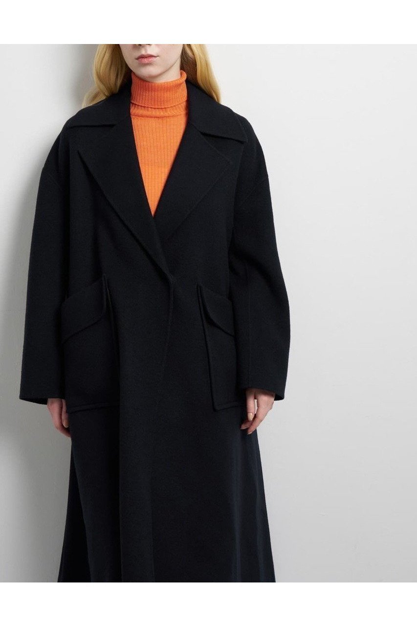 【ランバン オン ブルー/LANVIN en Bleu】のケープカラーカシミヤコート 人気、トレンドファッション・服の通販 founy(ファニー) 　ファッション　Fashion　レディースファッション　Fashion for Women　アウター　Coat / Outerwear Collection　コート・ロングコート・ピーコート　Long Coats, Peacoats & More　クラシカル　Classical, Vintage-Inspired　スーツ　Suit, Formalwear　ドレス　Dress, One-Piece　ファブリック　Fabric, Textile　フォーマル　Formal, Dressy　フレア　Flare, Flared　ロング　Long, Long-Length　冬　Winter / This Winter　新作・新入荷　New Arrivals / New In　軽量　Lightweight, Ultra Light　other-5|ID: prp329100004630056 ipo3291000000033298720