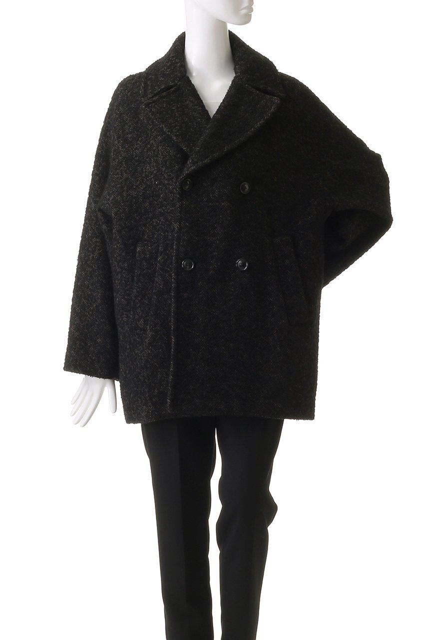 【ティッカ/TICCA】の【8/8 0:00販売開始】ミックスツイードピーコート 人気、トレンドファッション・服の通販 founy(ファニー) 　ファッション　Fashion　レディースファッション　Fashion for Women　アウター　Coat / Outerwear Collection　コート・ロングコート・ピーコート　Long Coats, Peacoats & More　2025年　2025　2025-2026秋冬・A/W　Autumn/Winter 2025–26 AW25–26　クラシカル　Classical, Vintage-Inspired　ショート　Short, Short Length　ツイード　Twill, Twill Weave　ハーフ　Half, Half-Length　バランス　Balance, Style Balance　ポケット　Pocket, Pocket Detail　エレガント 上品　Elegant　人気　Popular, Best Seller　A/W・秋冬　Autumn/Winter　other-2|ID: prp329100004630058 ipo3291000000033298734