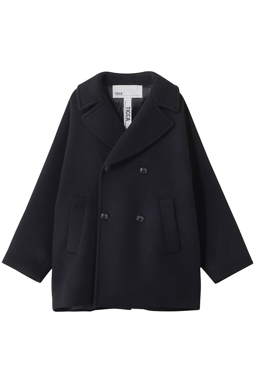 【ティッカ/TICCA】の【8/8 0:00販売開始】ピーコート インテリア・キッズ・メンズ・レディースファッション・服の通販 founy(ファニー) 　ファッション　Fashion　レディースファッション　Fashion for Women　アウター　Coat / Outerwear Collection　コート・ロングコート・ピーコート　Long Coats, Peacoats & More　2025年　2025　2025-2026秋冬・A/W　Autumn/Winter 2025–26 AW25–26　ショート　Short, Short Length　ハーフ　Half, Half-Length　バランス　Balance, Style Balance　ポケット　Pocket, Pocket Detail　人気　Popular, Best Seller　定番　Standard, Basic Item　A/W・秋冬　Autumn/Winter　ネイビー|ID: prp329100004630059 ipo3291000000033298746