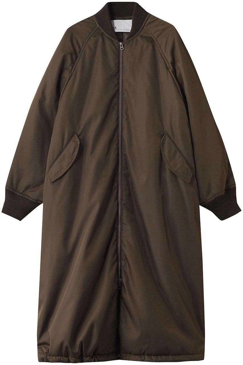 【ティッカ/TICCA】の【8/8 0:00販売開始】ロングMA-1 インテリア・キッズ・メンズ・レディースファッション・服の通販 founy(ファニー) 　ファッション　Fashion　レディースファッション　Fashion for Women　アウター　Coat / Outerwear Collection　コート・ロングコート・ピーコート　Long Coats, Peacoats & More　MA-1ジャケット　MA-1 Bomber Jackets / Flight Jackets　2025年　2025　2025-2026秋冬・A/W　Autumn/Winter 2025–26 AW25–26　ギャザー　Gathered, Ruffled　コクーン　Cocoon, Cocoon Silhouette　バランス　Balance, Style Balance　ブルゾン　Blouson, Bomber Jacket　ミリタリー　Military, Army Style　ロング　Long, Long-Length　エレガント 上品　Elegant　定番　Standard, Basic Item　A/W・秋冬　Autumn/Winter　ブラウン|ID: prp329100004630062 ipo3291000000033298778