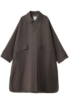 【エブール/ebure】 【8/8 0:00販売開始】ライトウールリバー ステンカラーコート人気、トレンドファッション・服の通販 founy(ファニー) ファッション Fashion レディースファッション Fashion for Women アウター Coat / Outerwear Collection コート・ロングコート・ピーコート Long Coats, Peacoats & More 2025年 2025 2025-2026秋冬・A/W Autumn/Winter 2025–26 AW25–26 スリット Slit, Slit Detail ダブル Double, Double-Breasted ドレープ Drape, Draping Fabric フェイス Face, Facial Design ロング Long, Long-Length エレガント 上品 Elegant 秋 Autumn A/W・秋冬 Autumn/Winter |ID:prp329100004630063