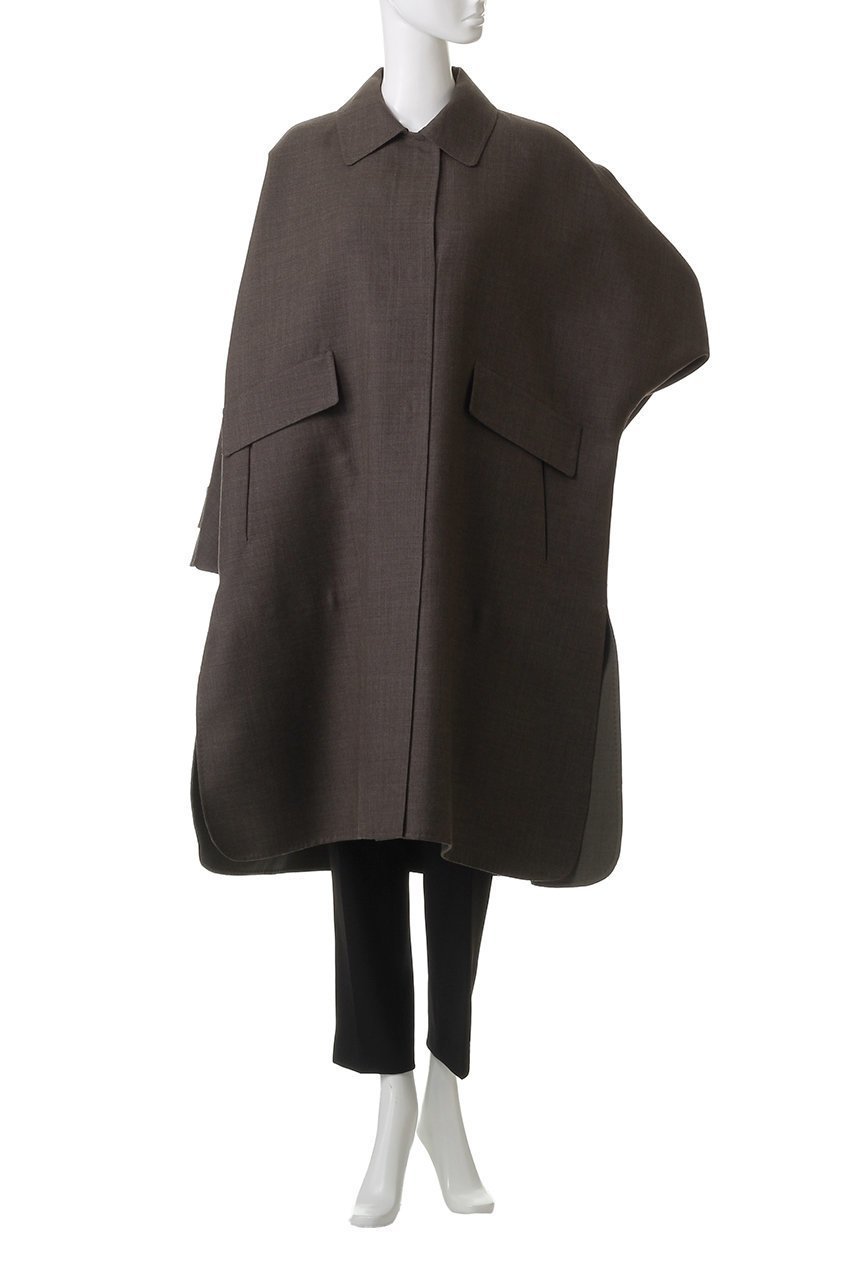 【エブール/ebure】のライトウールリバー ステンカラーコート 人気、トレンドファッション・服の通販 founy(ファニー) ファッション Fashion レディースファッション Fashion for Women アウター Coat / Outerwear Collection コート・ロングコート・ピーコート Long Coats, Peacoats & More スリット Slit, Slit Detail ダブル Double, Double-Breasted ドレープ Drape, Draping Fabric フェイス Face, Facial Design ロング Long, Long-Length エレガント 上品 Elegant 秋 Autumn other-2|ID: prp329100004630063 ipo3291000000035376111