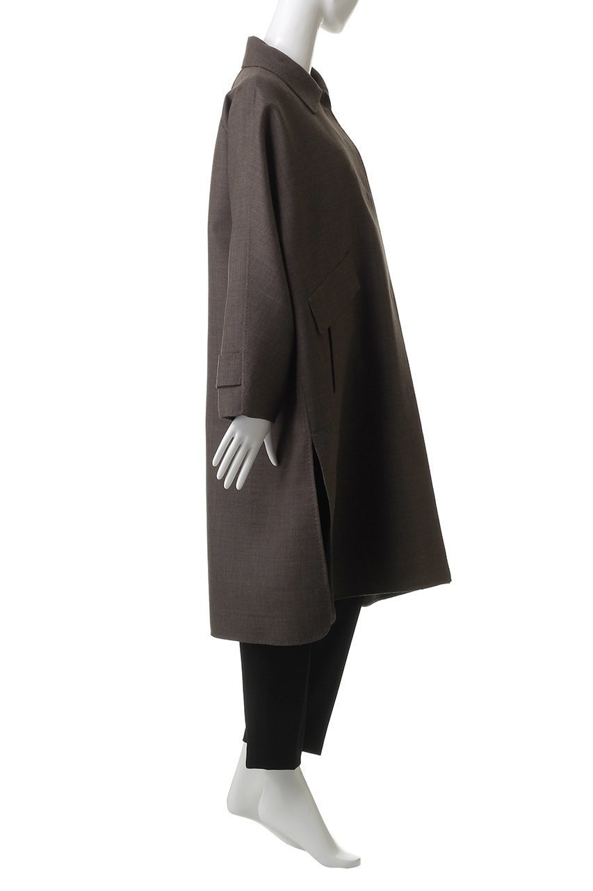 【エブール/ebure】のライトウールリバー ステンカラーコート 人気、トレンドファッション・服の通販 founy(ファニー) ファッション Fashion レディースファッション Fashion for Women アウター Coat / Outerwear Collection コート・ロングコート・ピーコート Long Coats, Peacoats & More スリット Slit, Slit Detail ダブル Double, Double-Breasted ドレープ Drape, Draping Fabric フェイス Face, Facial Design ロング Long, Long-Length エレガント 上品 Elegant 秋 Autumn other-3|ID: prp329100004630063 ipo3291000000035376113