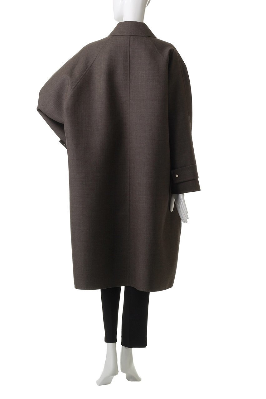 【エブール/ebure】のライトウールリバー ステンカラーコート 人気、トレンドファッション・服の通販 founy(ファニー) ファッション Fashion レディースファッション Fashion for Women アウター Coat / Outerwear Collection コート・ロングコート・ピーコート Long Coats, Peacoats & More スリット Slit, Slit Detail ダブル Double, Double-Breasted ドレープ Drape, Draping Fabric フェイス Face, Facial Design ロング Long, Long-Length エレガント 上品 Elegant 秋 Autumn other-4|ID: prp329100004630063 ipo3291000000035376114