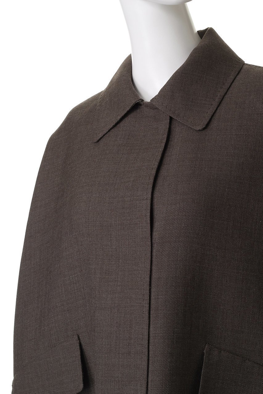 【エブール/ebure】のライトウールリバー ステンカラーコート 人気、トレンドファッション・服の通販 founy(ファニー) ファッション Fashion レディースファッション Fashion for Women アウター Coat / Outerwear Collection コート・ロングコート・ピーコート Long Coats, Peacoats & More スリット Slit, Slit Detail ダブル Double, Double-Breasted ドレープ Drape, Draping Fabric フェイス Face, Facial Design ロング Long, Long-Length エレガント 上品 Elegant 秋 Autumn other-5|ID: prp329100004630063 ipo3291000000035376116