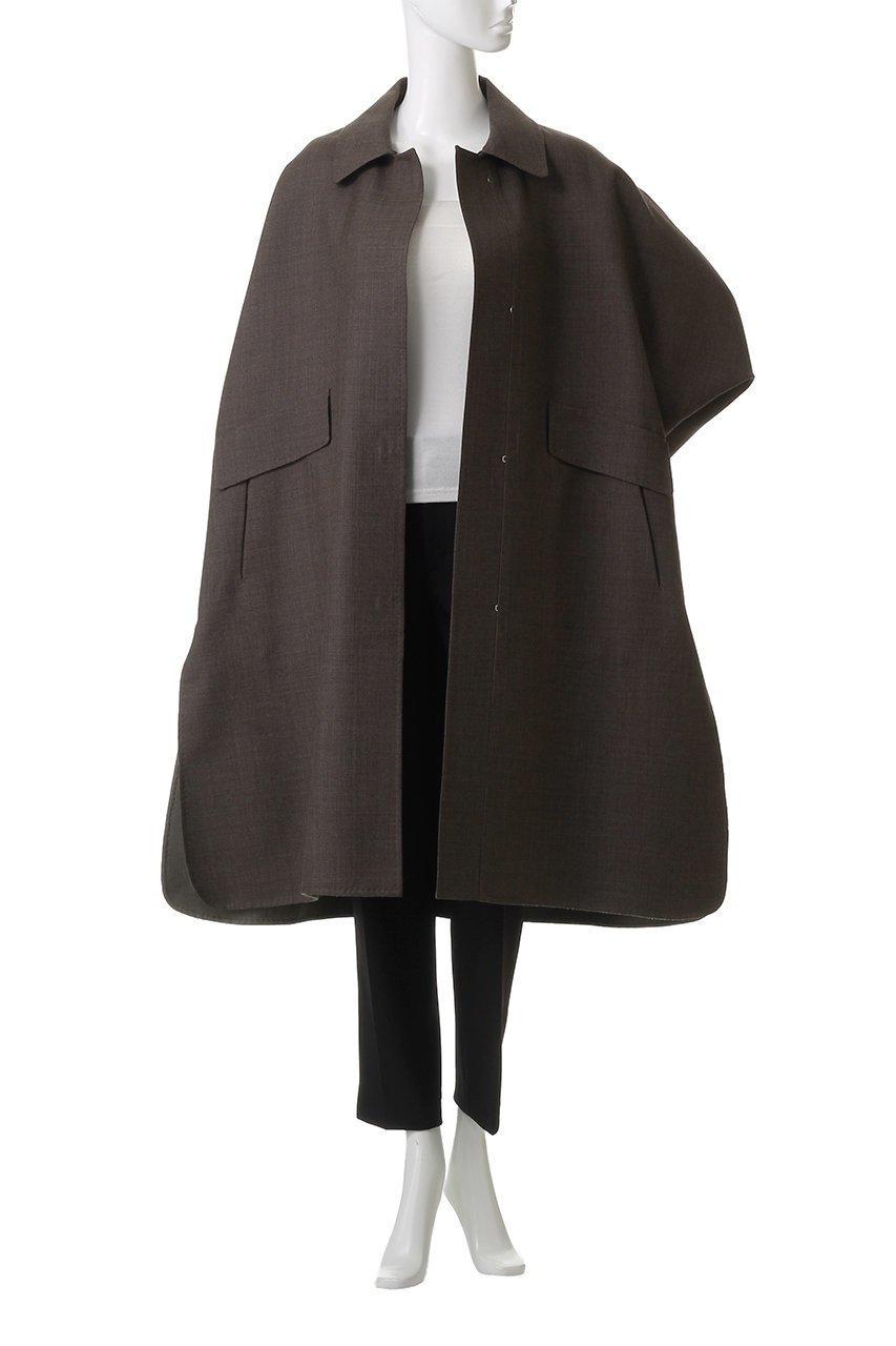 【エブール/ebure】のライトウールリバー ステンカラーコート 人気、トレンドファッション・服の通販 founy(ファニー) ファッション Fashion レディースファッション Fashion for Women アウター Coat / Outerwear Collection コート・ロングコート・ピーコート Long Coats, Peacoats & More スリット Slit, Slit Detail ダブル Double, Double-Breasted ドレープ Drape, Draping Fabric フェイス Face, Facial Design ロング Long, Long-Length エレガント 上品 Elegant 秋 Autumn other-7|ID: prp329100004630063 ipo3291000000035376121