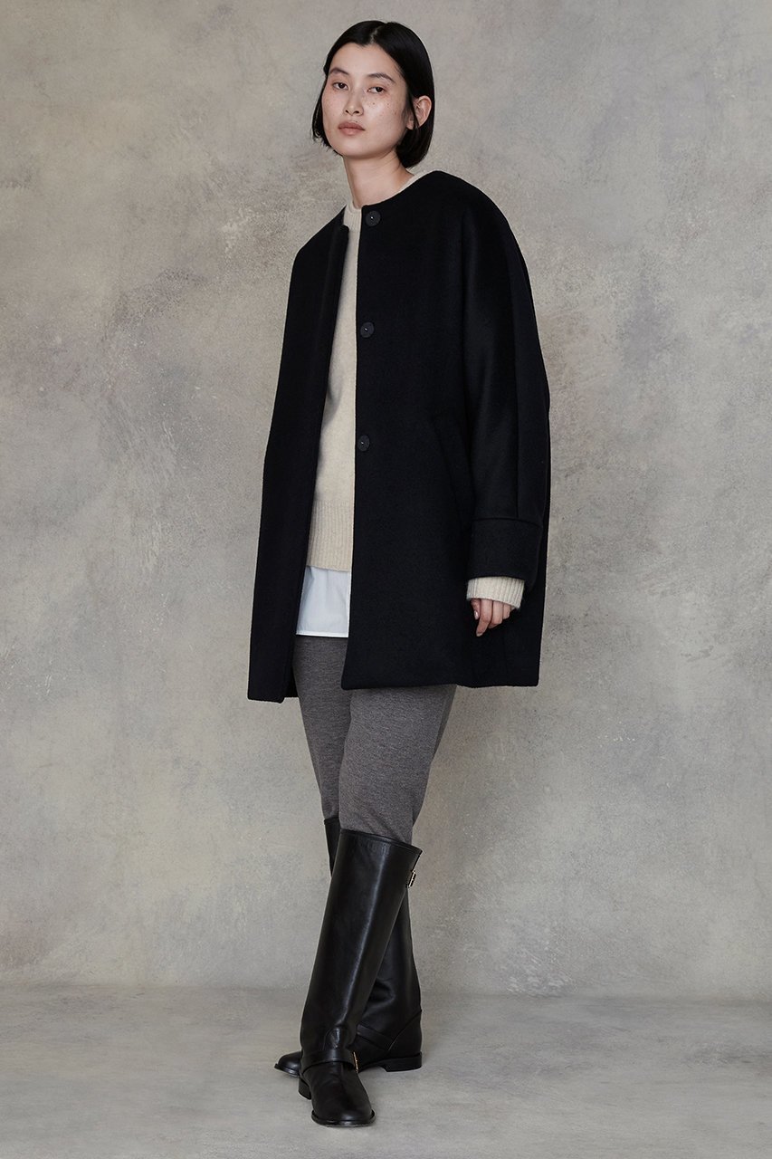 【ティッカ/TICCA】のノーカラーテントコート 人気、トレンドファッション・服の通販 founy(ファニー) 　ファッション　Fashion　レディースファッション　Fashion for Women　アウター　Coat / Outerwear Collection　コート・ロングコート・ピーコート　Long Coats, Peacoats & More　ショート　Short, Short Length　バランス　Balance, Style Balance　新作・新入荷　New Arrivals / New In　other-8|ID: prp329100004630065 ipo3291000000033330144