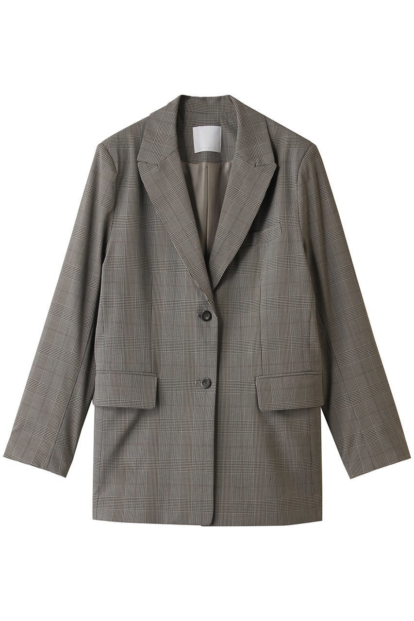 【ガリャルダガランテ/GALLARDAGALANTE】のダディージャケット インテリア・キッズ・メンズ・レディースファッション・服の通販 founy(ファニー) 　ファッション　Fashion　レディースファッション　Fashion for Women　アウター　Coat / Outerwear Collection　レディースジャケット・軽アウター　Jackets　おすすめ　Recommended / Our Picks　クラシカル　Classical, Vintage-Inspired　ジャケット　Jacket, Outerwear　タイトスカート　Pencil Skirt, Tight Skirt　チェック　Check, Plaid, Tartan　マニッシュ　Mannish, Boyish　ミックス　Mix, Mixed Style　エレガント 上品　Elegant　再入荷　Restock / Back in Stock　ブラウン|ID: prp329100004630066 ipo3291000000035496436