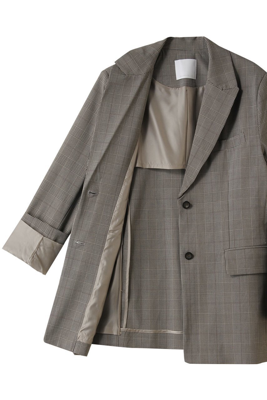 【ガリャルダガランテ/GALLARDAGALANTE】のダディージャケット 人気、トレンドファッション・服の通販 founy(ファニー) 　ファッション　Fashion　レディースファッション　Fashion for Women　アウター　Coat / Outerwear Collection　レディースジャケット・軽アウター　Jackets　おすすめ　Recommended / Our Picks　クラシカル　Classical, Vintage-Inspired　ジャケット　Jacket, Outerwear　タイトスカート　Pencil Skirt, Tight Skirt　チェック　Check, Plaid, Tartan　マニッシュ　Mannish, Boyish　ミックス　Mix, Mixed Style　エレガント 上品　Elegant　再入荷　Restock / Back in Stock　other-6|ID: prp329100004630066 ipo3291000000035496444