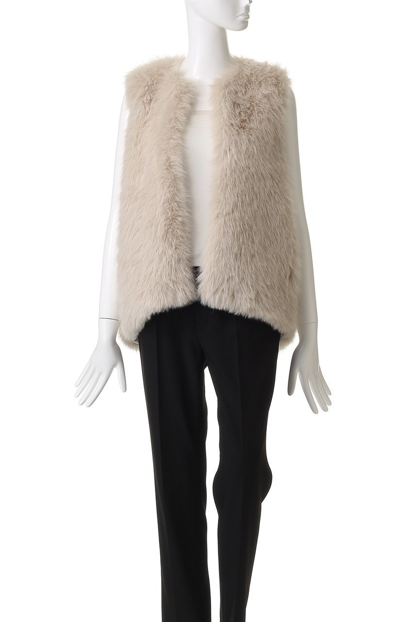 【ベイジ,/BEIGE,】のELSA(エルザ)/フェイクファージレ 人気、トレンドファッション・服の通販 founy(ファニー) 　ファッション　Fashion　レディースファッション　Fashion for Women　アウター　Coat / Outerwear Collection　レディースジャケット・軽アウター　Jackets　シンプル　Simple, Minimal　ジャケット　Jacket, Outerwear　ベスト　Vest, Waistcoat　リュクス　Luxury, Elegant, High-End, Chic　other-4|ID: prp329100004630068 ipo3291000000033330145