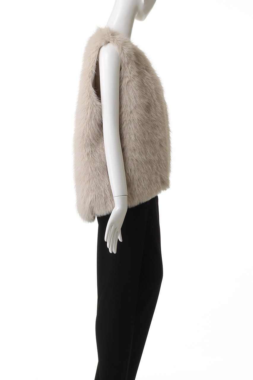 【ベイジ,/BEIGE,】のELSA(エルザ)/フェイクファージレ 人気、トレンドファッション・服の通販 founy(ファニー) 　ファッション　Fashion　レディースファッション　Fashion for Women　アウター　Coat / Outerwear Collection　レディースジャケット・軽アウター　Jackets　シンプル　Simple, Minimal　ジャケット　Jacket, Outerwear　ベスト　Vest, Waistcoat　リュクス　Luxury, Elegant, High-End, Chic　other-5|ID: prp329100004630068 ipo3291000000033330146
