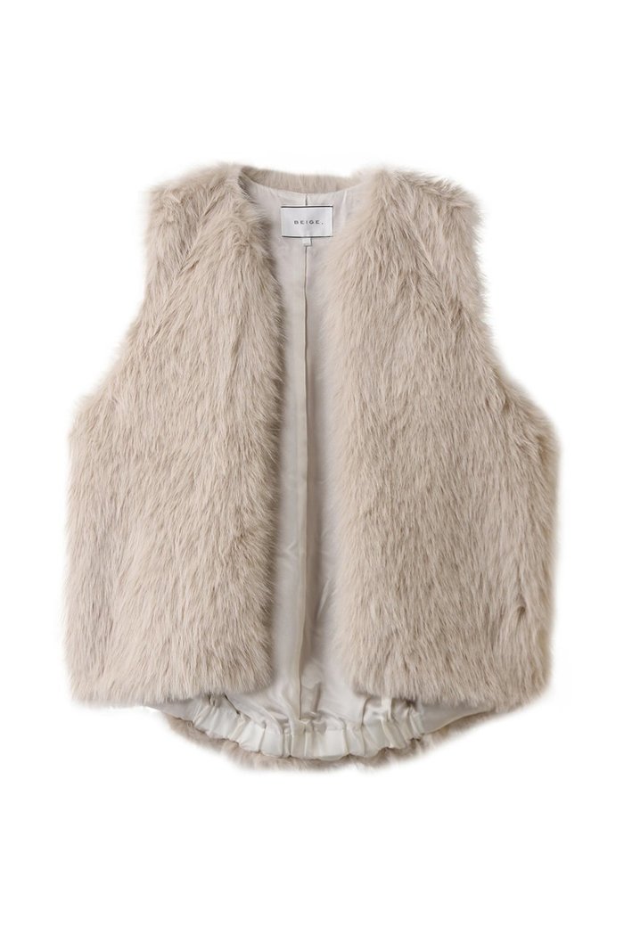 【ベイジ,/BEIGE,】のELSA(エルザ)/フェイクファージレ インテリア・キッズ・メンズ・レディースファッション・服の通販 founy(ファニー) https://founy.com/ ファッション Fashion レディースファッション Fashion for Women アウター Coat / Outerwear Collection レディースジャケット・軽アウター Jackets シンプル Simple, Minimal ジャケット Jacket, Outerwear ベスト Vest, Waistcoat リュクス Luxury, Elegant, High-End, Chic |ID: prp329100004630068 ipo3291000000035827478