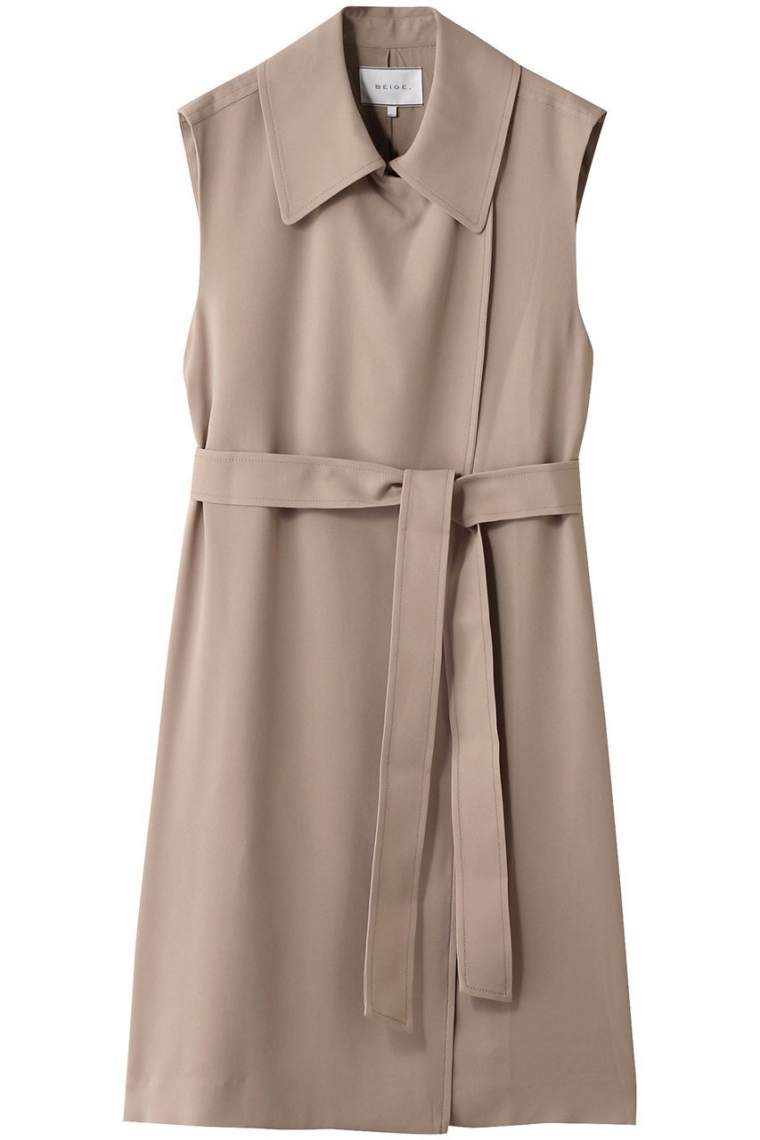 【ベイジ,/BEIGE,】のFLEUR(フルール)/ラップデザインロングジレ インテリア・キッズ・メンズ・レディースファッション・服の通販 founy(ファニー) 　ファッション　Fashion　レディースファッション　Fashion for Women　アウター　Coat / Outerwear Collection　レディースジャケット・軽アウター　Jackets　2025年　2025　2025-2026秋冬・A/W　Autumn/Winter 2025–26 AW25–26　とろみ　Fluid, Flowy Fabric　なめらか　Smooth, Silky Texture　ジャケット　Jacket, Outerwear　トレンチ　Trench, Trench Coat　ドレープ　Drape, Draping Fabric　ベスト　Vest, Waistcoat　ラップ　Wrap, Wrap Design　A/W・秋冬　Autumn/Winter　Beige|ID: prp329100004630069 ipo3291000000033298842