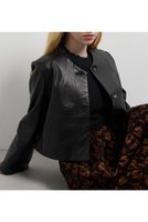 【ランバン オン ブルー/LANVIN en Bleu】のラムレザーショートジャケット 人気、トレンドファッション・服の通販 founy(ファニー) ファッション Fashion レディースファッション Fashion for Women アウター Coat / Outerwear Collection レディースジャケット・軽アウター Jackets イタリア Italy インナー Innerwear コンパクト Compact, Small Size ジャケット Jacket, Outerwear バランス Balance, Style Balance ファブリック Fabric, Textile フレア Flare, Flared ボトム Bottoms, Lower Wear ボトルネック Bottle Neck, Mock Neck ラグジュアリー Luxury, Elegant ワイド Wide, Wide Fit 新作・新入荷 New Arrivals / New In |ID:prp329100004630070