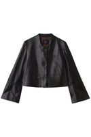 【ランバン オン ブルー/LANVIN en Bleu】のラムレザーショートジャケット 人気、トレンドファッション・服の通販 founy(ファニー) ファッション Fashion レディースファッション Fashion for Women アウター Coat / Outerwear Collection レディースジャケット・軽アウター Jackets イタリア Italy インナー Innerwear コンパクト Compact, Small Size ジャケット Jacket, Outerwear バランス Balance, Style Balance ファブリック Fabric, Textile フレア Flare, Flared ボトム Bottoms, Lower Wear ボトルネック Bottle Neck, Mock Neck ラグジュアリー Luxury, Elegant ワイド Wide, Wide Fit |ID:prp329100004630070