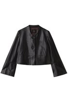 【ランバン オン ブルー/LANVIN en Bleu】のラムレザーショートジャケット ブラック|ID: prp329100004630070 ipo3291000000036063680