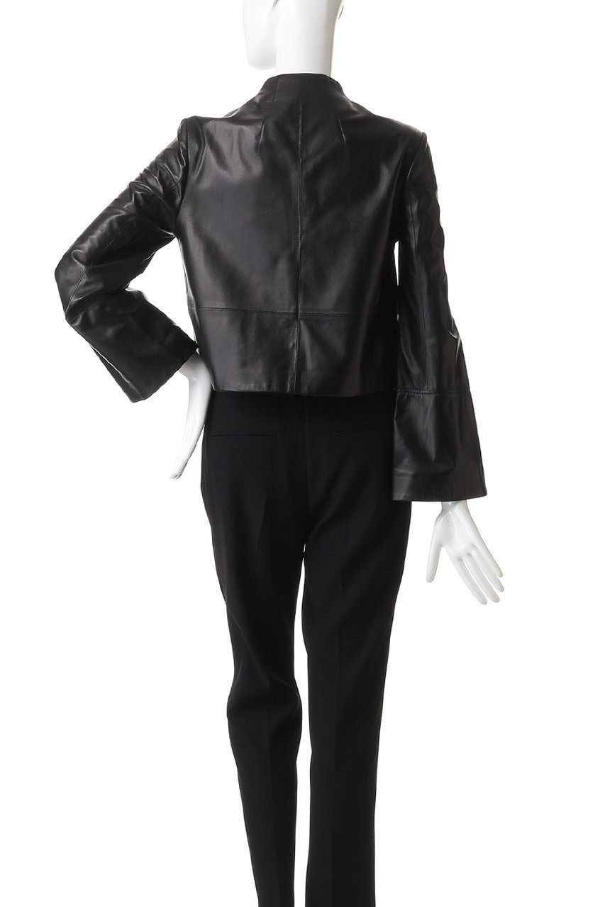 【ランバン オン ブルー/LANVIN en Bleu】のラムレザーショートジャケット 人気、トレンドファッション・服の通販 founy(ファニー) 　ファッション　Fashion　レディースファッション　Fashion for Women　アウター　Coat / Outerwear Collection　レディースジャケット・軽アウター　Jackets　イタリア　Italy　インナー　Innerwear　コンパクト　Compact, Small Size　ジャケット　Jacket, Outerwear　バランス　Balance, Style Balance　ファブリック　Fabric, Textile　フレア　Flare, Flared　ボトム　Bottoms, Lower Wear　ボトルネック　Bottle Neck, Mock Neck　ラグジュアリー　Luxury, Elegant　ワイド　Wide, Wide Fit　other-4|ID: prp329100004630070 ipo3291000000036063683