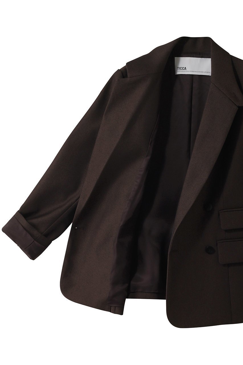 【ティッカ/TICCA】の【8/8 0:00販売開始】ウールダブルジャケット 人気、トレンドファッション・服の通販 founy(ファニー) 　ファッション　Fashion　レディースファッション　Fashion for Women　アウター　Coat / Outerwear Collection　レディースジャケット・軽アウター　Jackets　2025年　2025　2025-2026秋冬・A/W　Autumn/Winter 2025–26 AW25–26　クール　Cool, Chic　ジャケット　Jacket, Outerwear　バランス　Balance, Style Balance　人気　Popular, Best Seller　定番　Standard, Basic Item　A/W・秋冬　Autumn/Winter　other-6|ID: prp329100004630074 ipo3291000000033298895